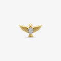 Pingente Divino Espírito Santo com Diamantes Naturais em Ouro Amarelo 18K