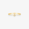 Anel Solitário One em Ouro Amarelo 18K com Diamante 0,02CT
