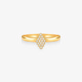 Anel Chuveiro Navete em Ouro Amarelo 18k