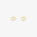 Brinco Concha Ouro Amarelo 18K