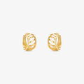 Brinco Argola Vazada em Ouro Amarelo 18K
