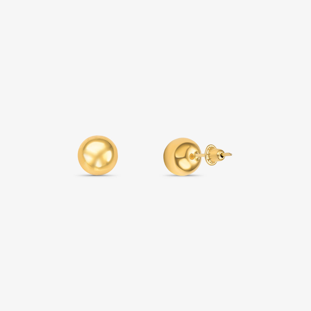 Brinco Bola em Ouro Amarelo 18K, 6mm