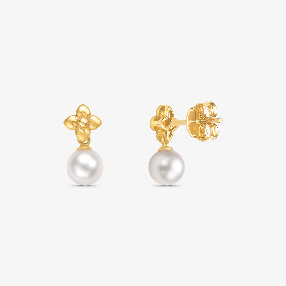 Brinco Pérola em Ouro Amarelo 18K