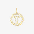 Pingente Cristo Mandala em Ouro Amarelo 18K