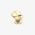 Pingente Baby Chapéu com Pedras em Ouro Amarelo 18K