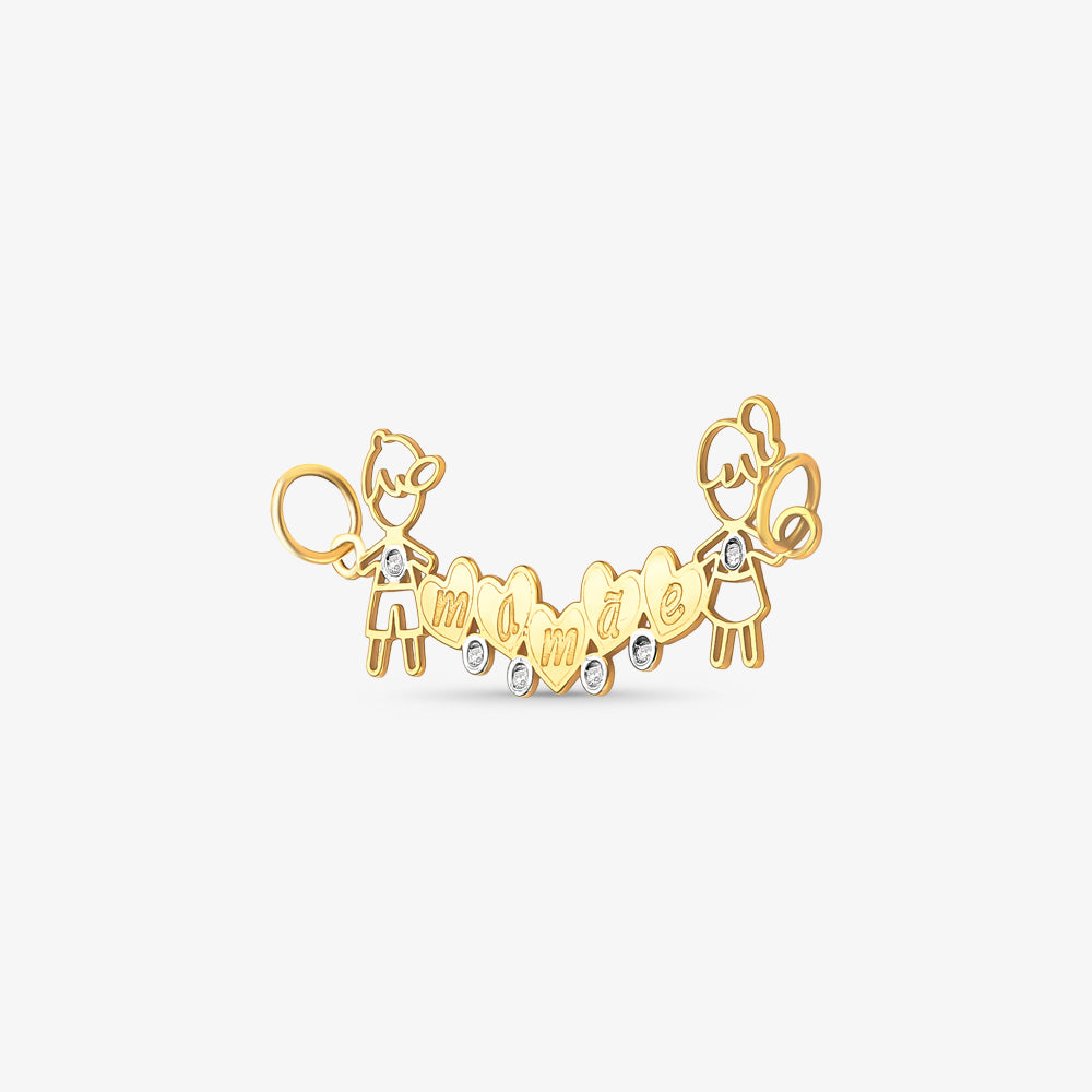 Canga Mamãe em Ouro Amarelo 18K