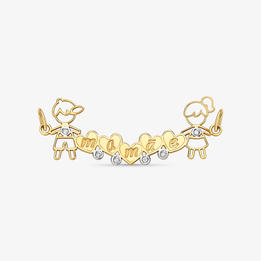 Canga Mamãe em Ouro Amarelo 18K