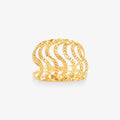 Anel S Estamparia em Ouro Amarelo 18K