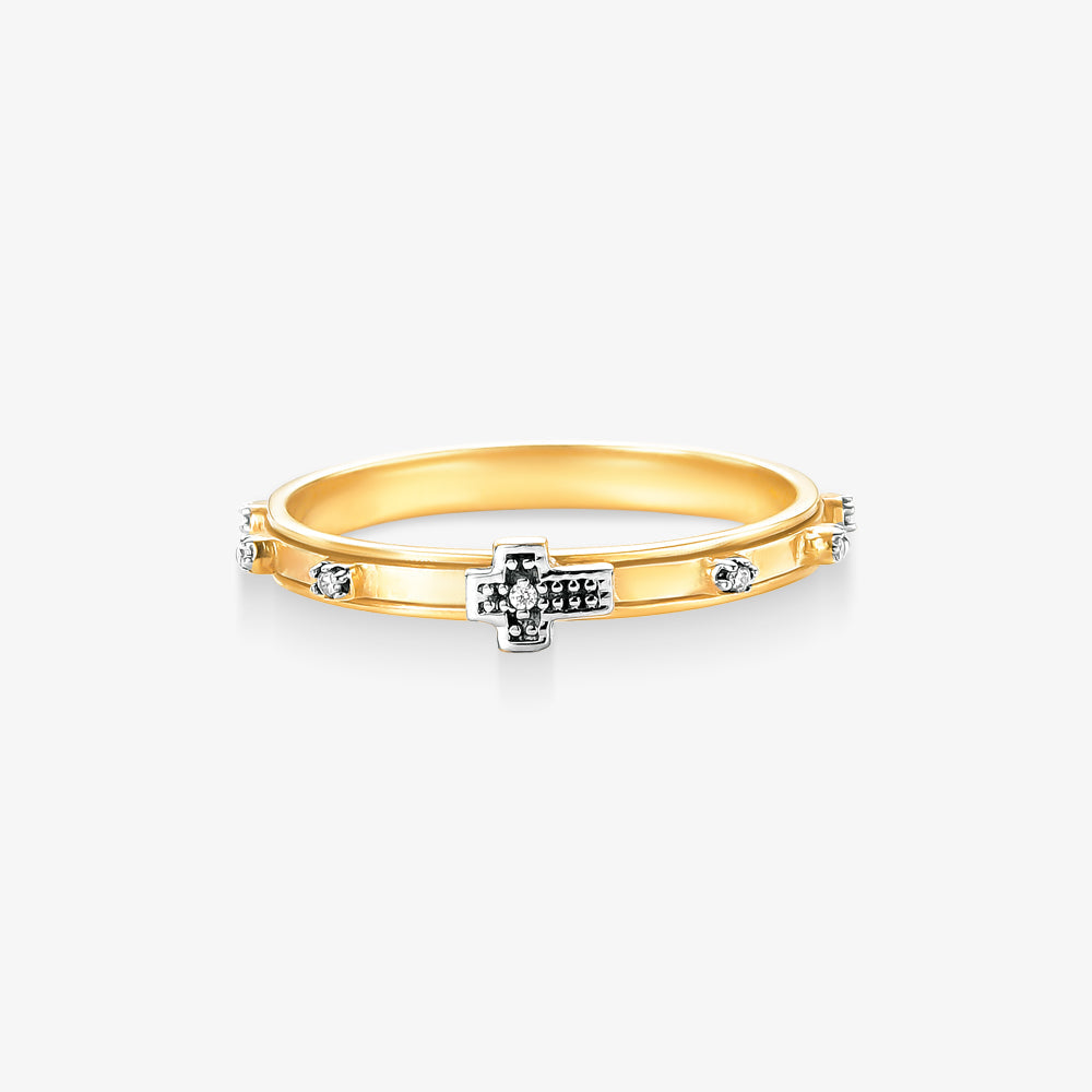 Anel Terço em Ouro Amarelo 18K