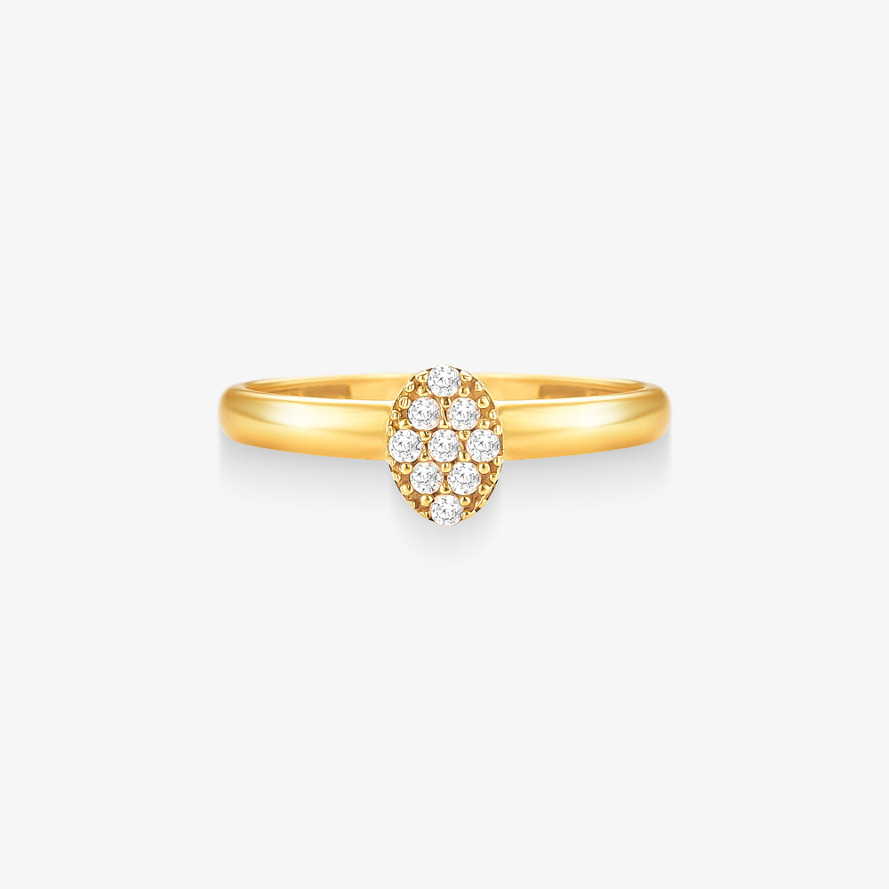 Anel Navete em Ouro Amarelo 18K