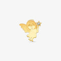 Pingente Anjo com Pedras em Ouro Amarelo 18K