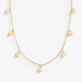 Gargantilha Coração Elo Português em Ouro Amarelo 18K, 45cm