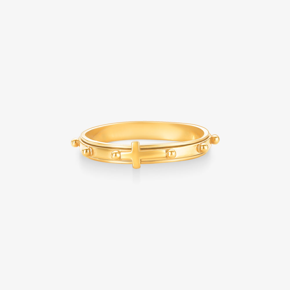Anel Terço em Ouro Amarelo 18K