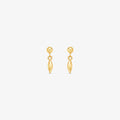 Brinco Modelo Arroz em Ouro Amarelo 18K
