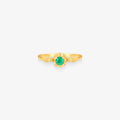 Anel Infantil Flor em Ouro Amarelo 18K