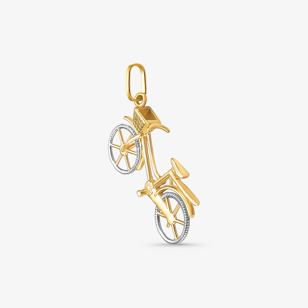 Pingente Bike em Ouro Amarelo 18K