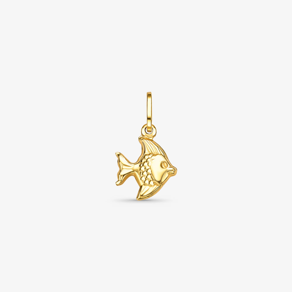 Pingente Peixe em Ouro Amarelo 18K
