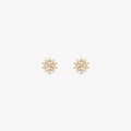 Brinco Baby Realeza com Pedra em Ouro Amarelo 18K