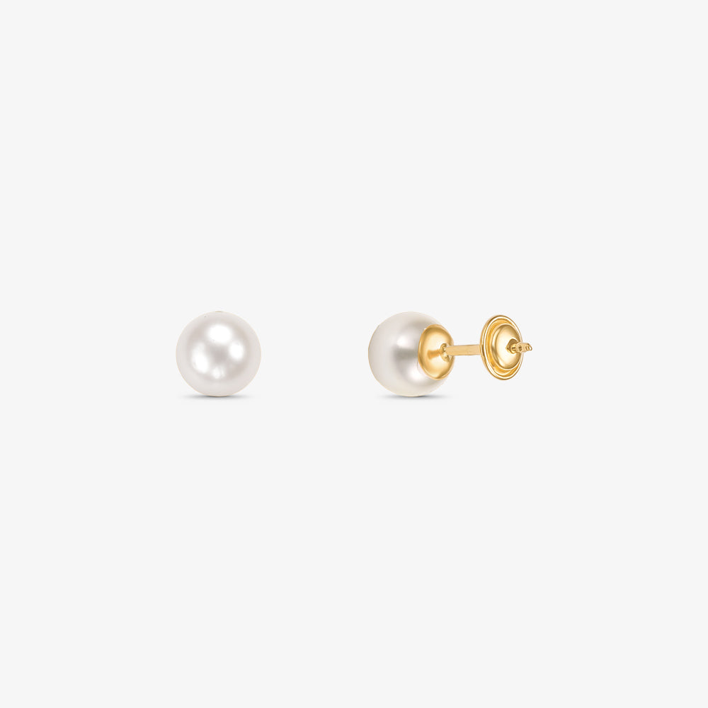 Brinco com Pérola Natural em Ouro Amarelo 18K