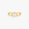 Anel Solitario Lótus 1.40g ouro amarelo 18k750