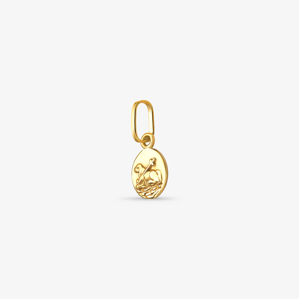 Pingente Agnus Dei Mini em Ouro Amarelo 18K
