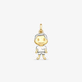 Pingente Menino em Ouro Bicolor 18K