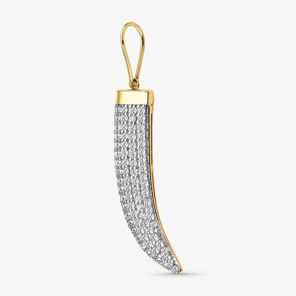 Pingente Dente de Sabre em Ouro Amarelo 18K
