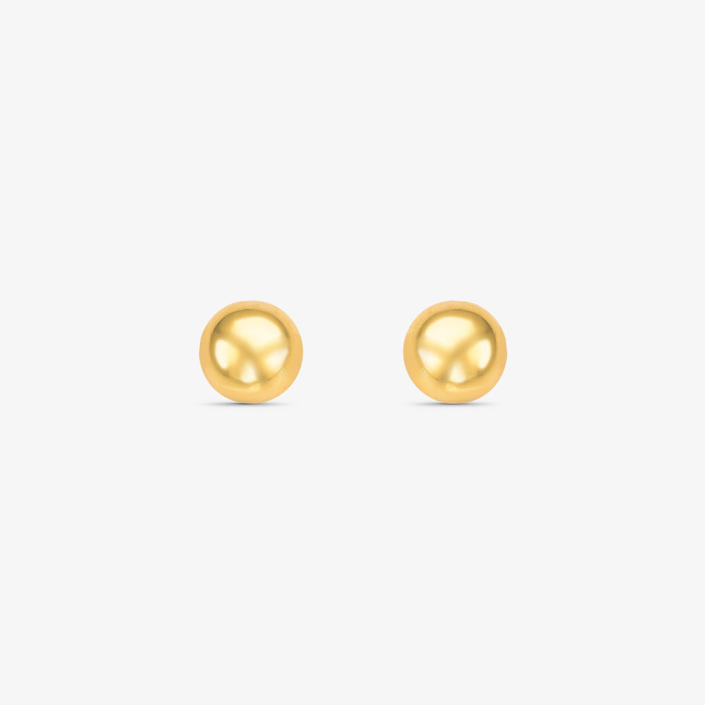 Brinco Bola em Ouro Amarelo 18K, 7mm