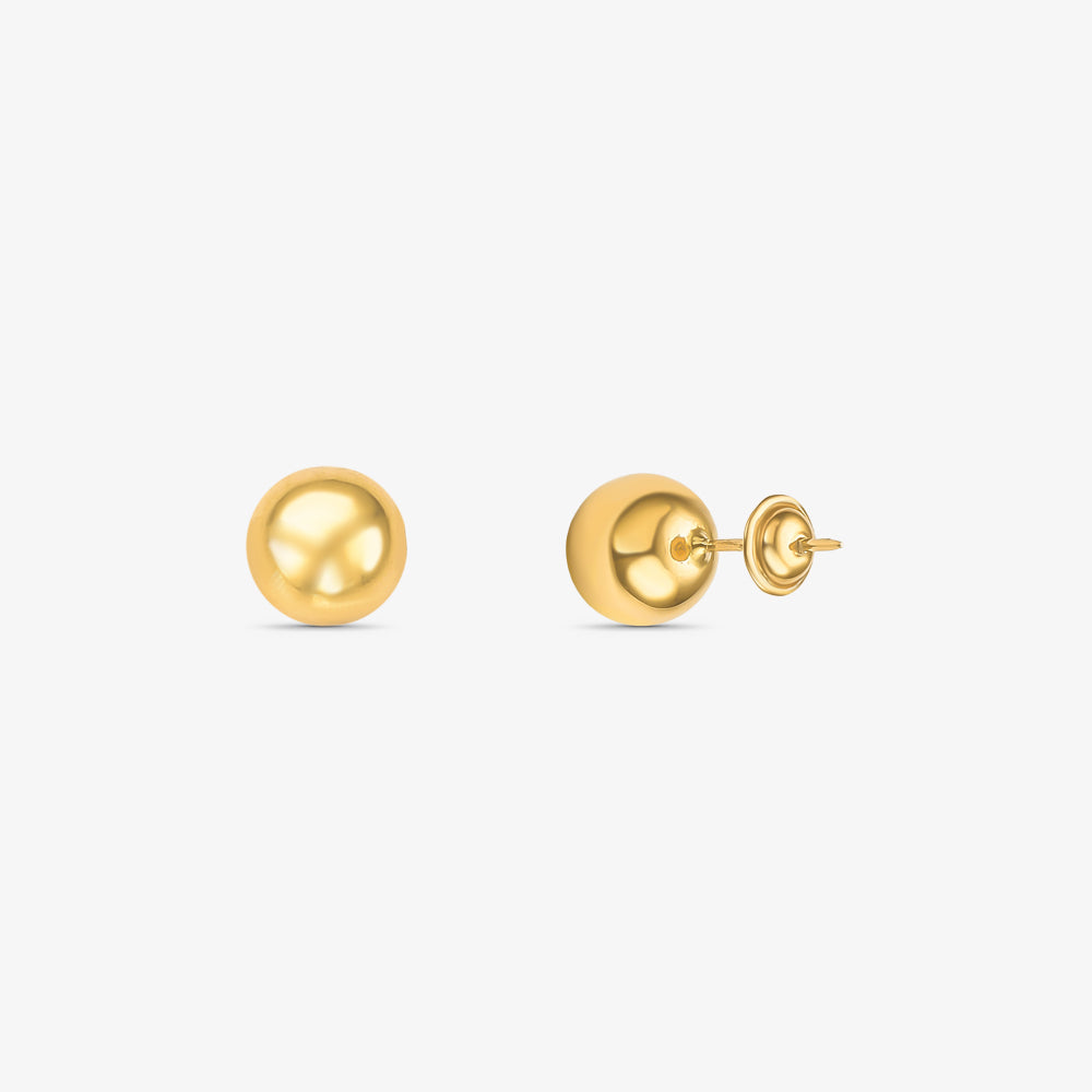 Brinco Bola em Ouro Amarelo 18K, 7mm