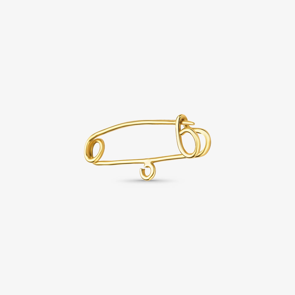 Alfinete Fio 22mm em Ouro Amarelo 18K