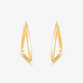 Brinco Argola Fio Retangular em Ouro Amarelo 18K