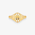 Anel N.Sra Aparecida em Ouro Amarelo 18K