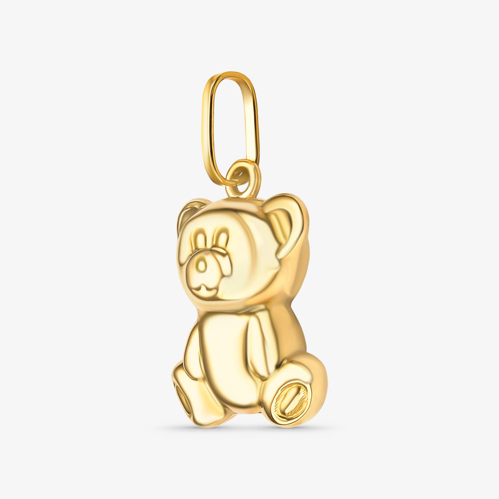 Pingente Urso G em Ouro Amarelo 18K