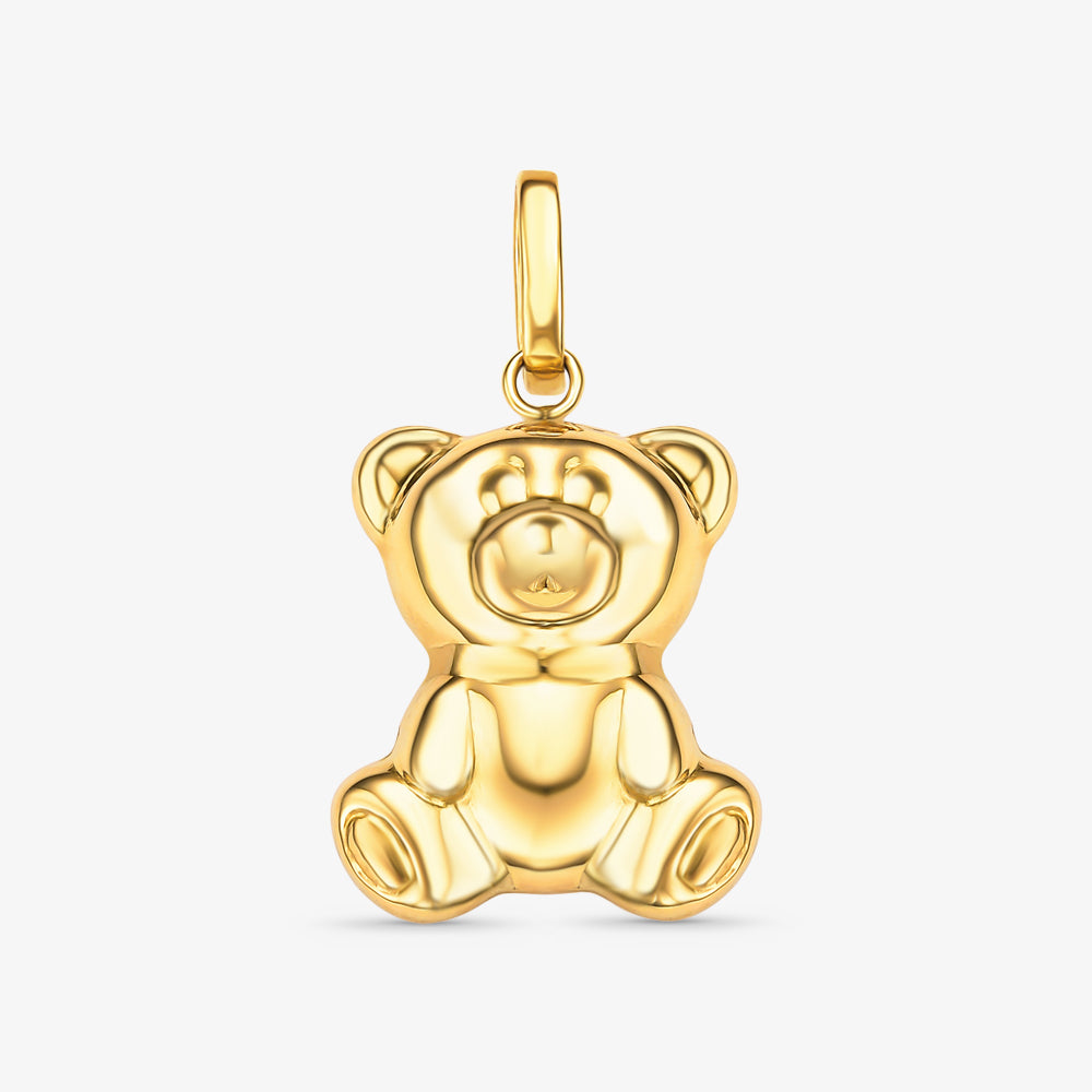 Pingente Urso G em Ouro Amarelo 18K