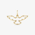 Pingente Divino com Diamantes em Ouro Amarelo 18K