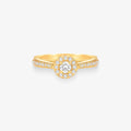 Anel Solitário Marquise com Diamante em Ouro Amarelo 18K