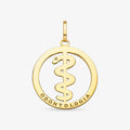 Pingente Formatura Odontologia em Ouro Amarelo 18K