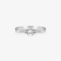 Anel Solitário Vivace II com Diamante em Ouro Branco 18K