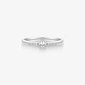 Anel Solitario Zenith com Diamante em Ouro Branco 18K