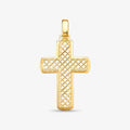 Pingente Cruz Vazada em Ouro Amarelo 18K