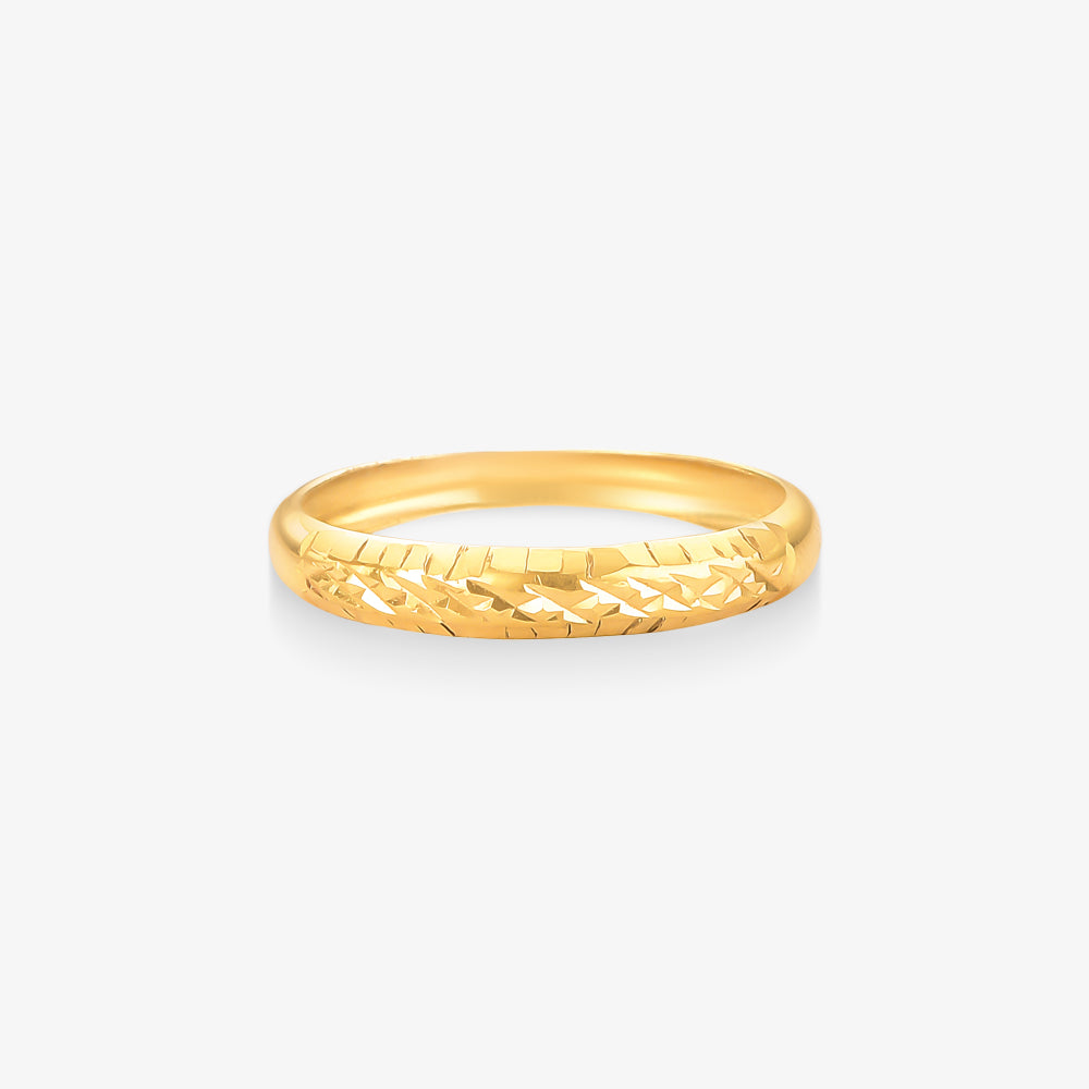 Anel Aparador Estamparia em Ouro Amarelo 18K