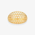 Anel Trabalhado em Ouro Amarelo 18K