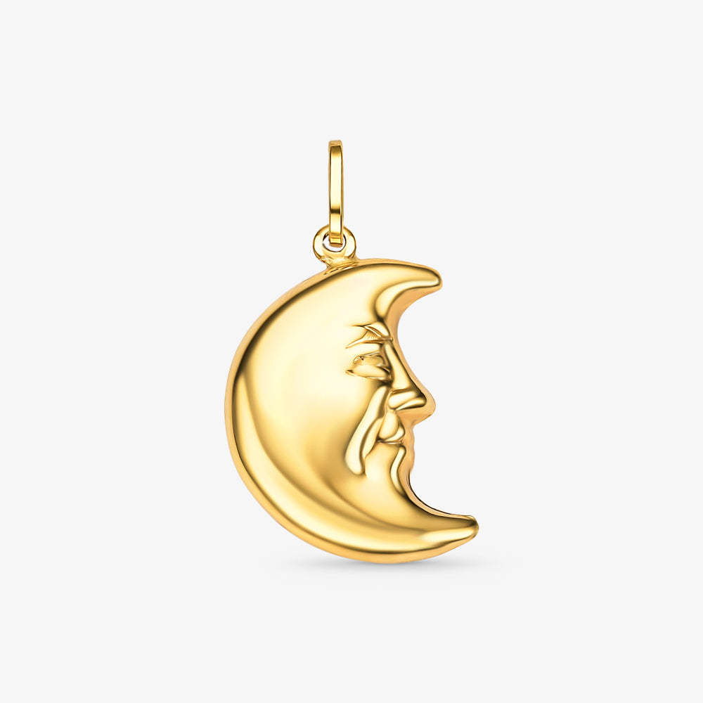 Pingente Meia Lua em Ouro Amarelo 18K