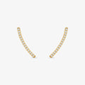 Brinco Arco com Pedras Ouro Amarelo 18K