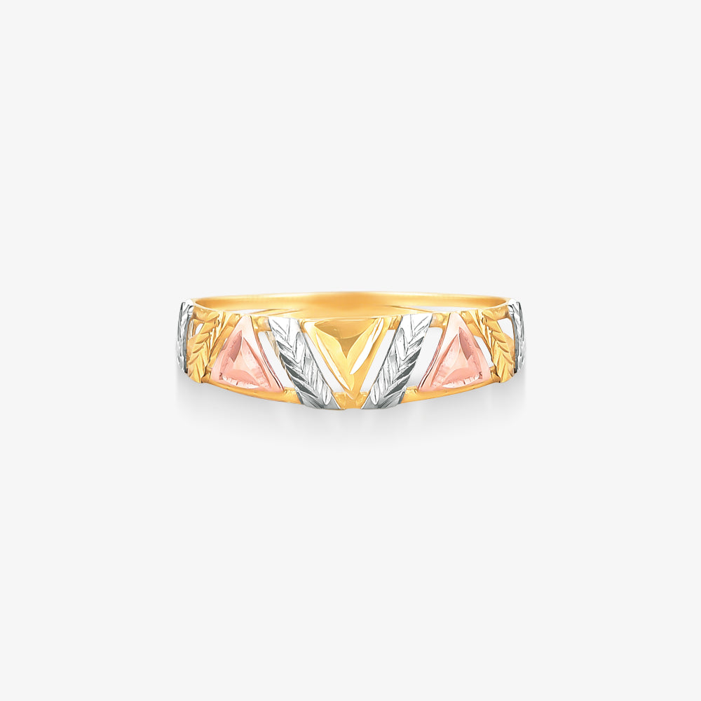 Anel Estamparia em Ouro Amarelo 18K