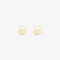 Brinco Baby Abelhinha em Ouro Amarelo 18K