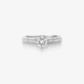 Anel Solitário Infinity com Diamante em Ouro Branco 18K