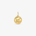 Pingente Medalha Batismo em Ouro Amarelo 18K