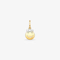 Pingente Menina Smile Vazado em Ouro Amarelo 18K