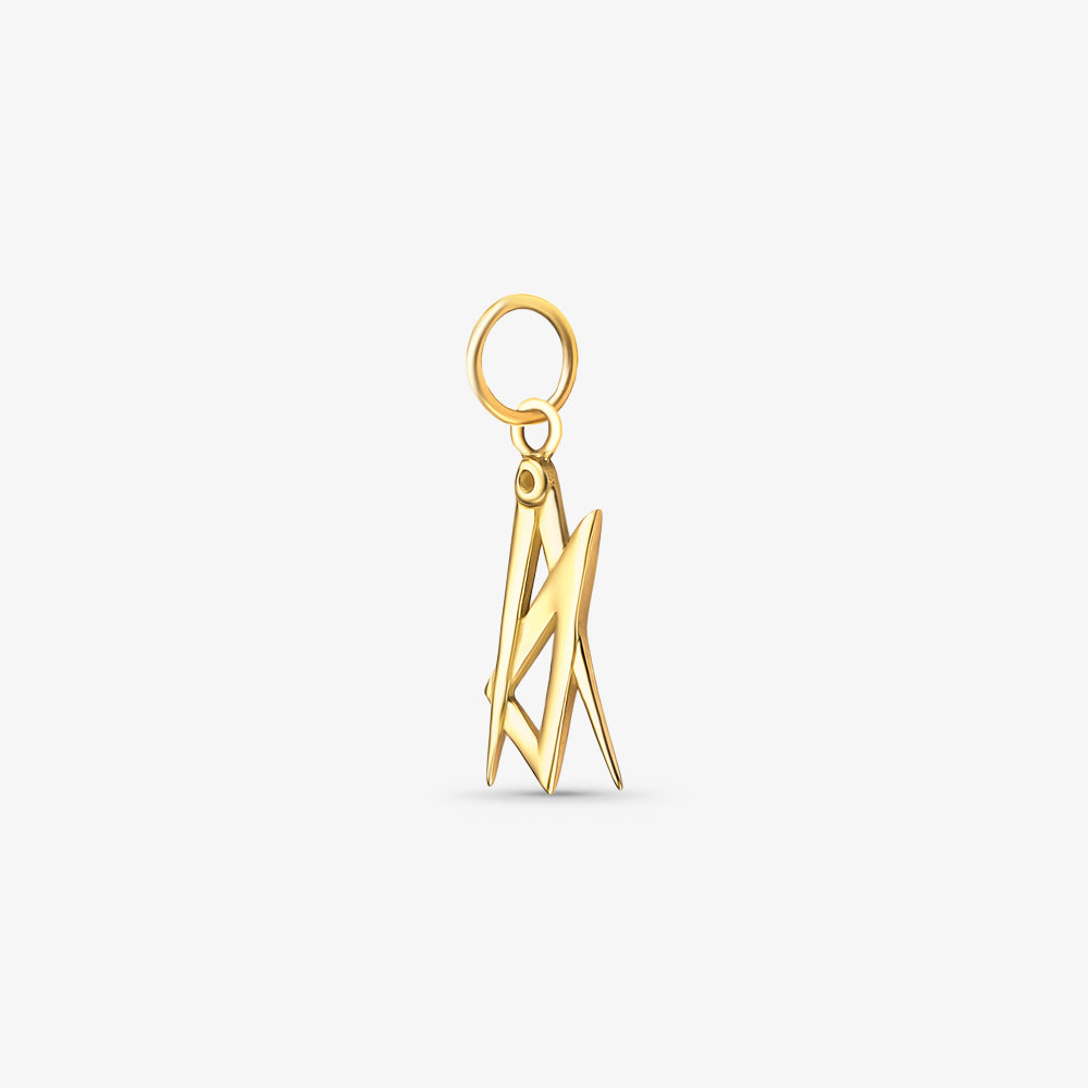 Pingente Profissão Arquitetura em Ouro Amarelo 18K